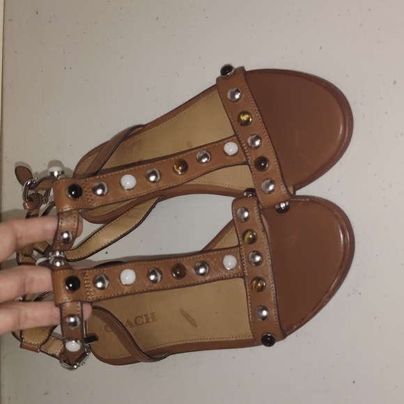 Coach women gem/ studded Sandals. Size 6.5 - Picture 1 of 12